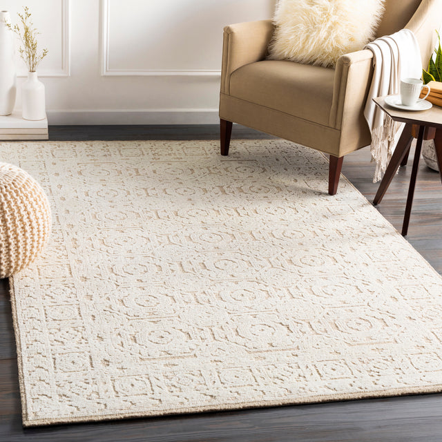 Surya Louvre Lou-2301 Tan, Cream Rug.