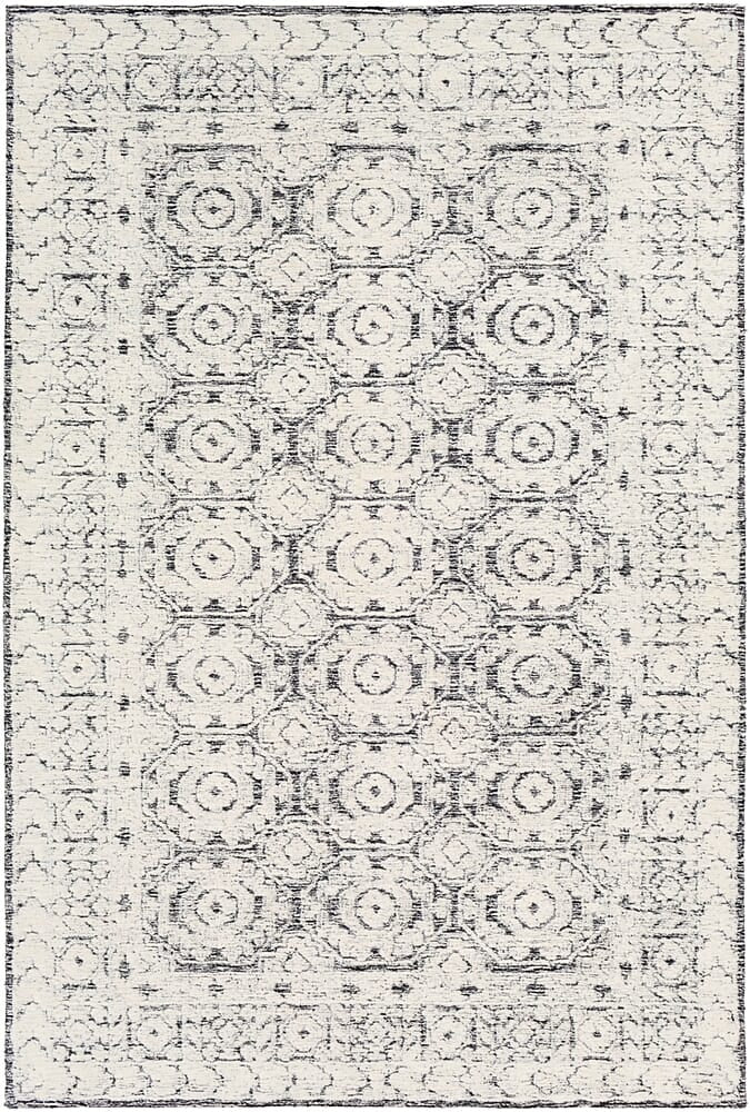 Surya Louvre Lou-2303 Black, White, Cream Rugs.