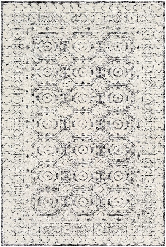 Surya Louvre Lou-2303 Black, White, Cream Rugs.