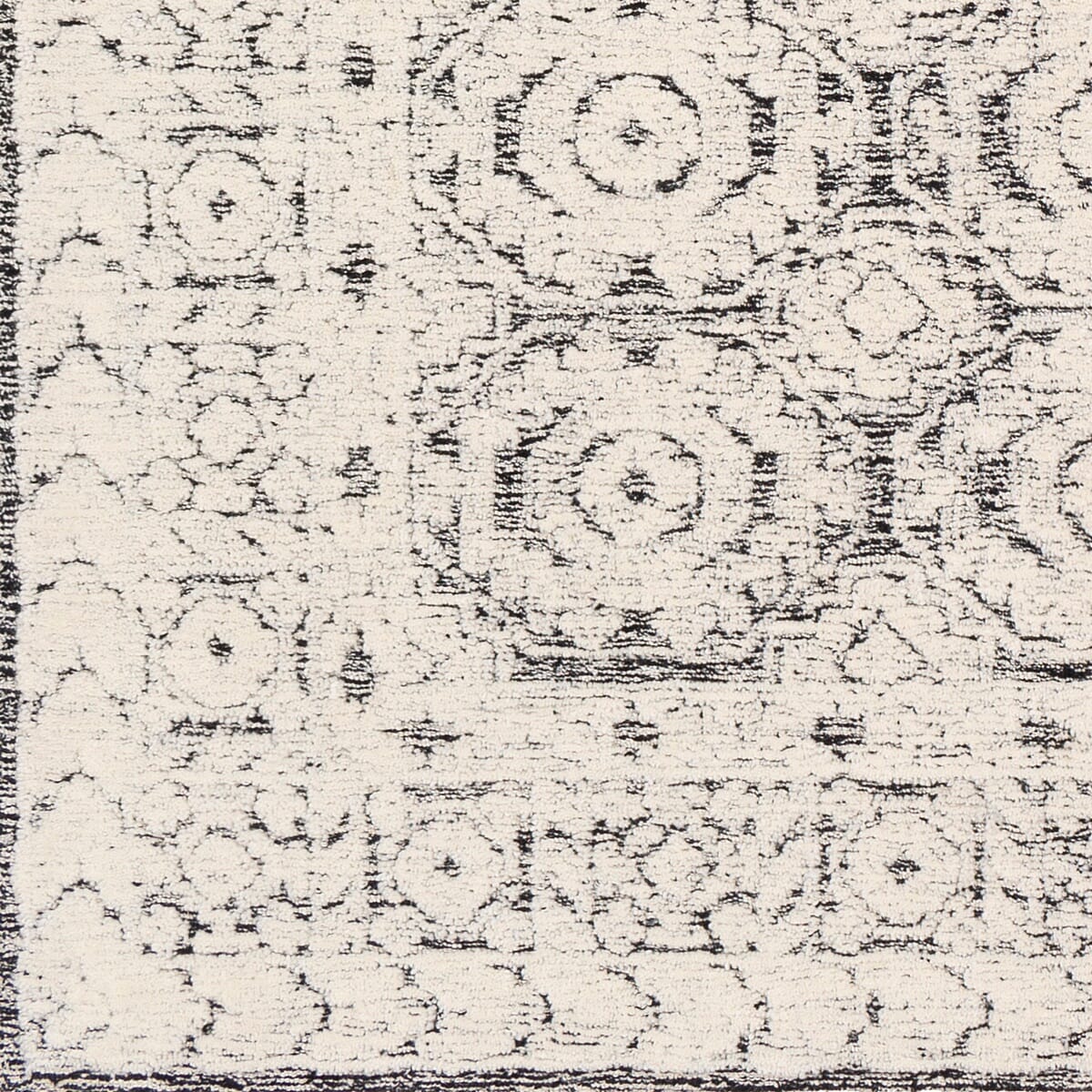 Surya Louvre Lou-2303 Black, White, Cream Rugs.