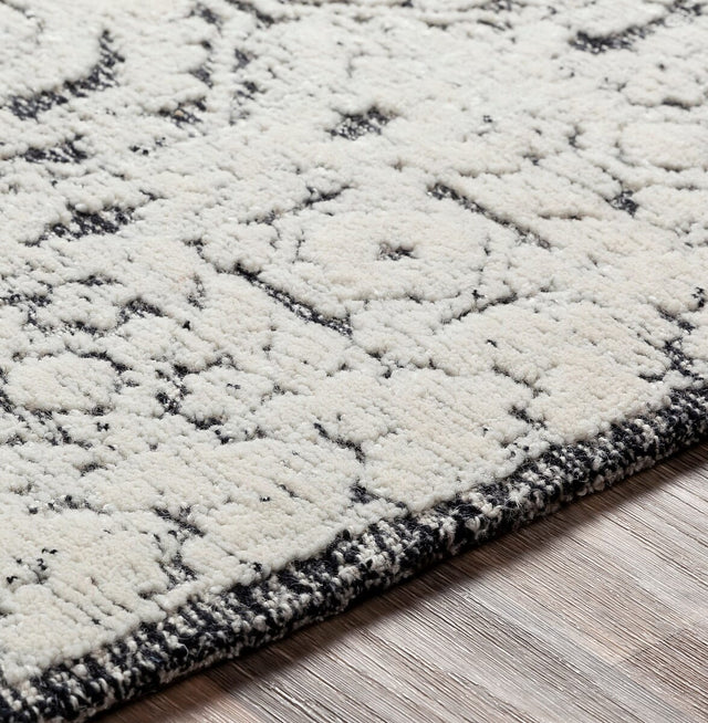 Surya Louvre Lou-2303 Black, White, Cream Rugs.
