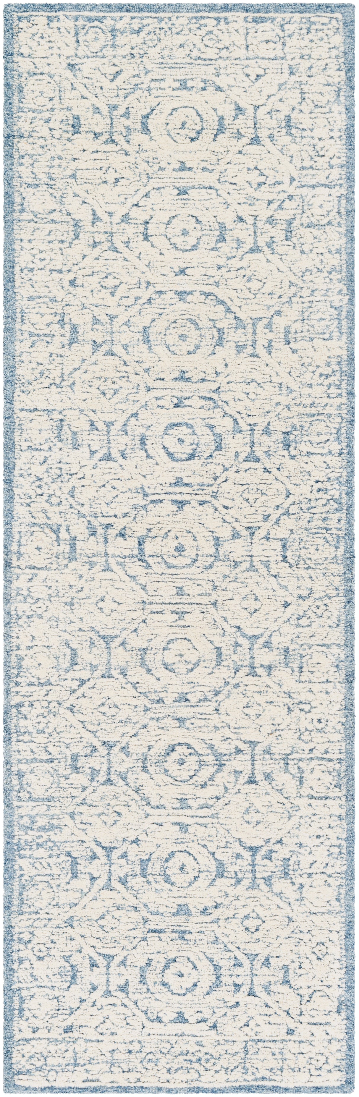 Surya Louvre Lou-2304 Dark Blue, Pale Blue Rug.