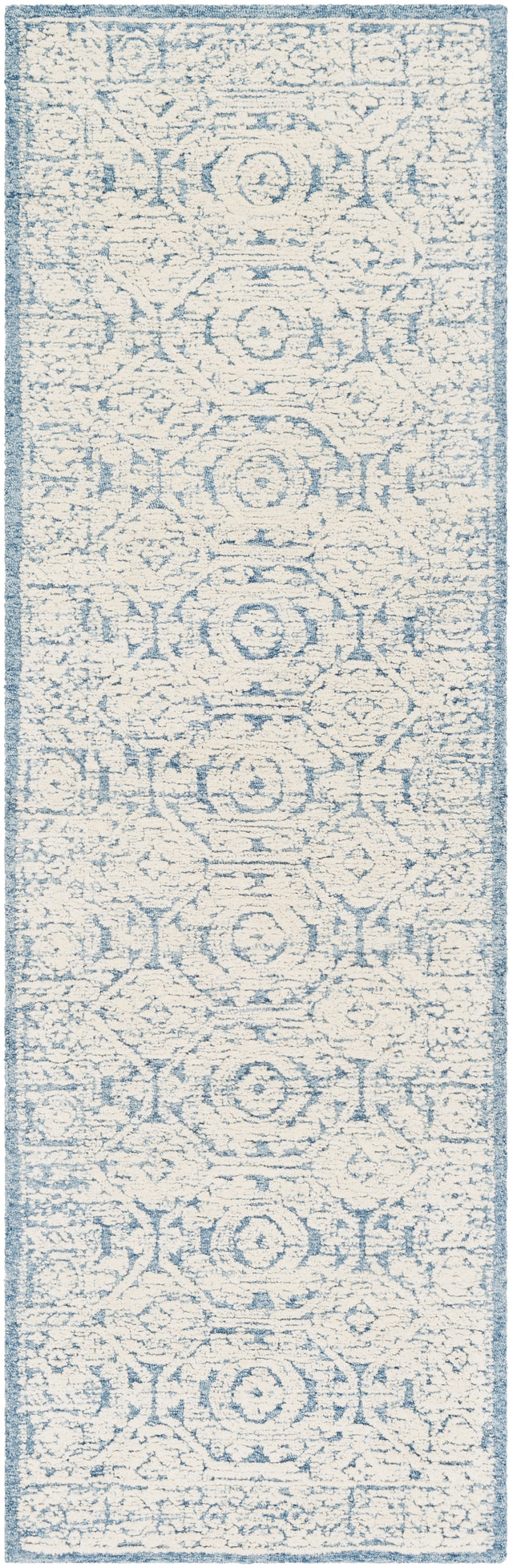 Surya Louvre Lou-2304 Dark Blue, Pale Blue Rug.