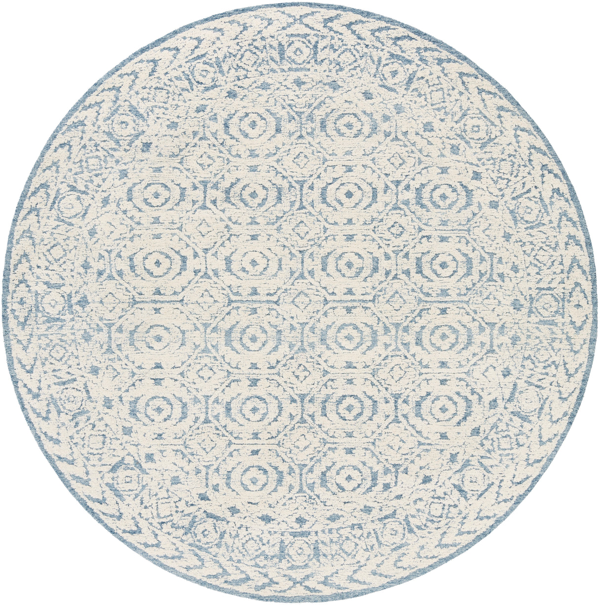 Surya Louvre Lou-2304 Dark Blue, Pale Blue Rug.