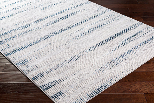 Surya Lustro Lsr-2309 Dark Blue, Beige, Cream, Taupe Rugs.