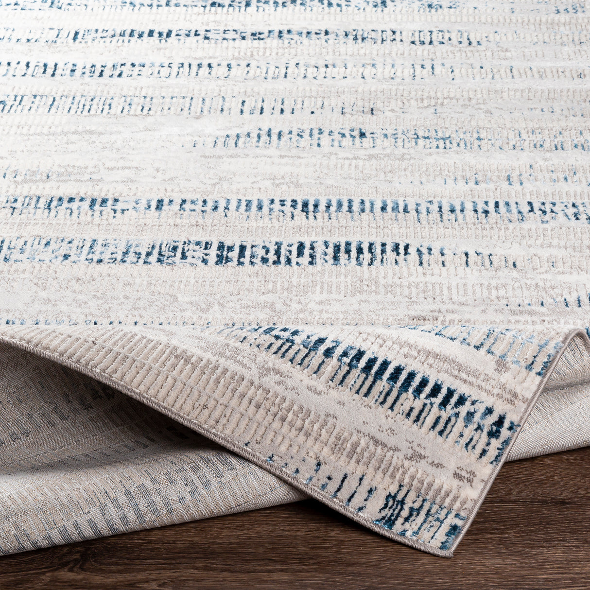 Surya Lustro Lsr-2309 Dark Blue, Beige, Cream, Taupe Rugs.