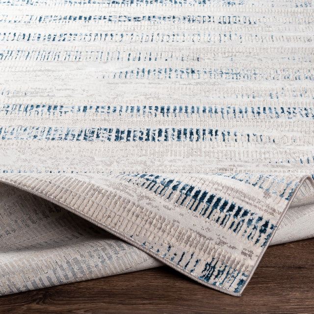 Surya Lustro Lsr-2309 Dark Blue, Beige, Cream, Taupe Rugs.