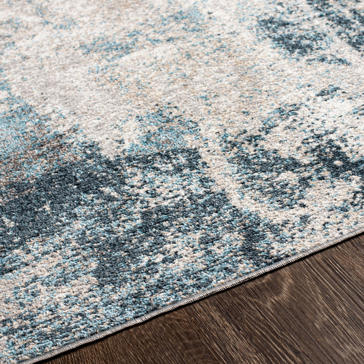 Surya Lavadora Lvr-2313 Ink, Navy, Denim, Light Gray Rugs.