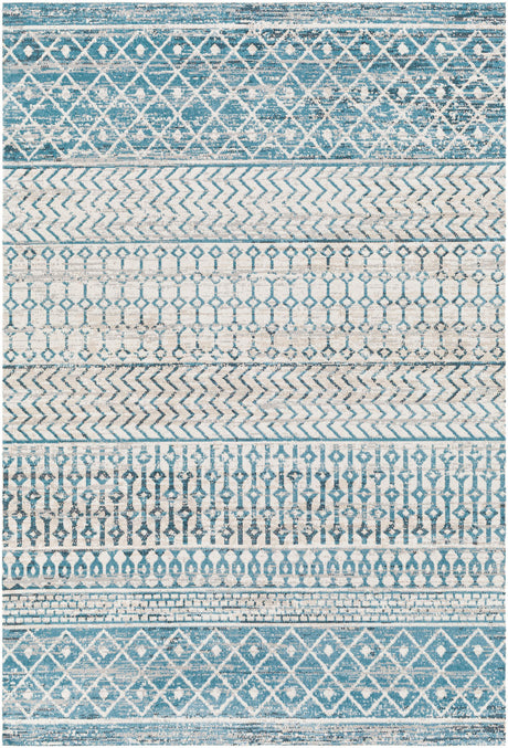 Surya Lavadora Lvr-2334 Ink Blue, Black, Blue, Gray Rugs.