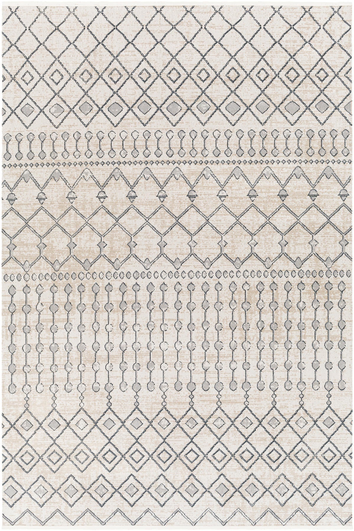 Surya Lavadora Lvr-2339 Ink Blue, Gray, Light Beige, Light Gray Rugs.