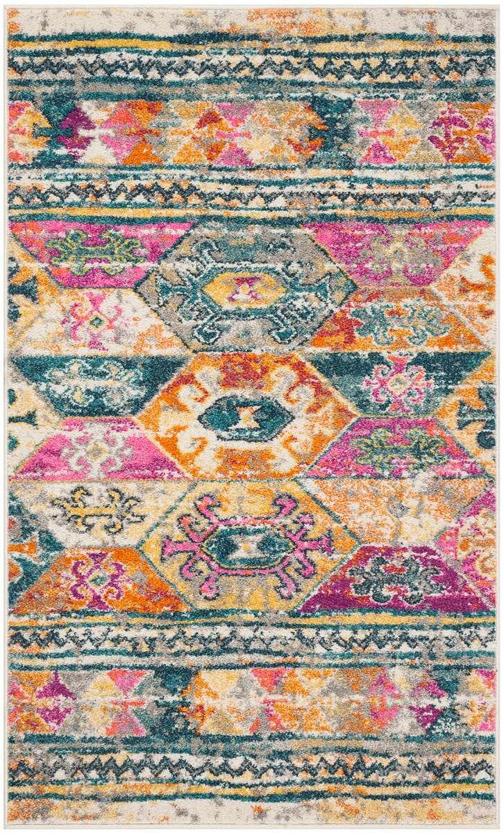 Safavieh Madison Mad118C Blue / Fuchsia Rugs.