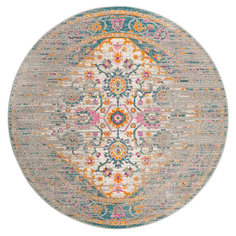 Safavieh Madison Mad122G Light Grey / Fuchsia Rugs.