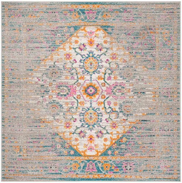 Safavieh Madison Mad122G Light Grey / Fuchsia Rugs.