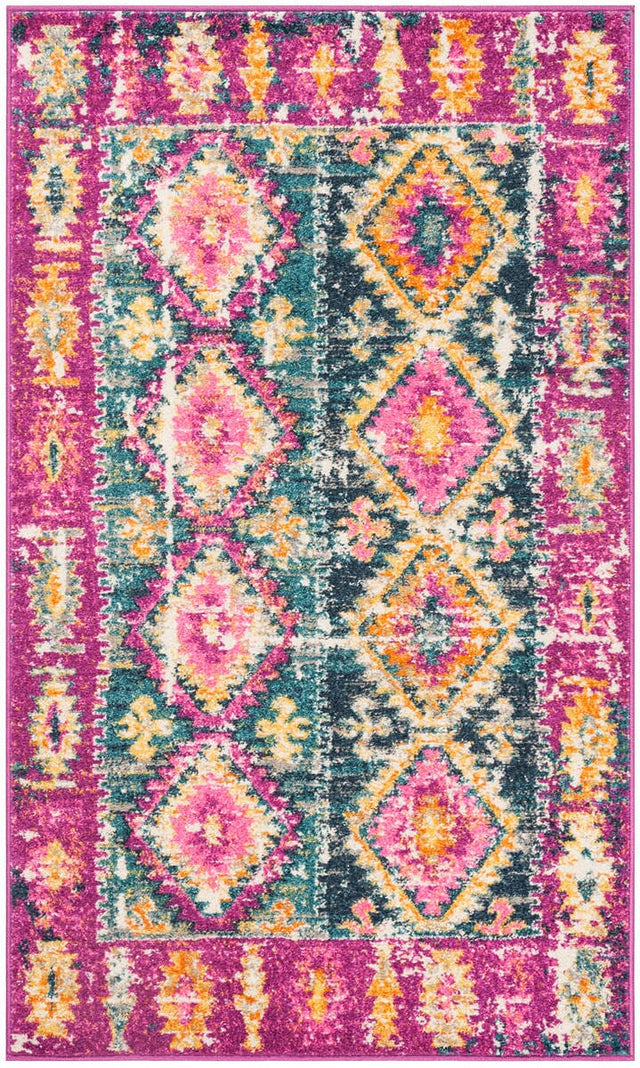 Safavieh Madison Mad129F Fuchsia / Blue Rugs.