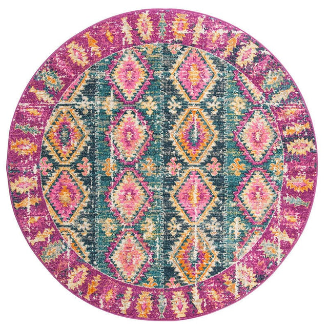 Safavieh Madison Mad129F Fuchsia / Blue Rugs.