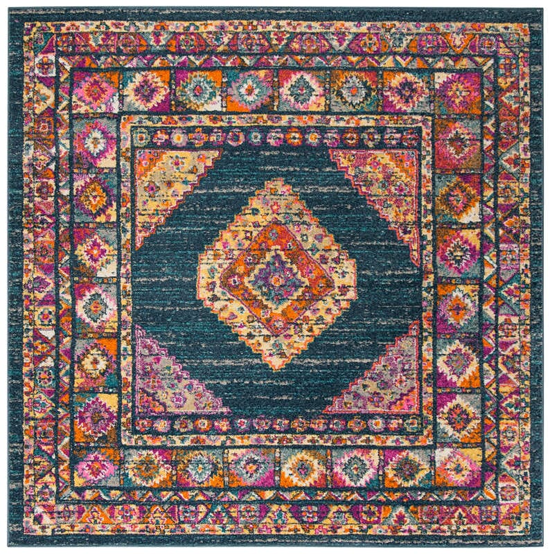 Safavieh Madison Mad133C Blue/Fuchsia Rug.