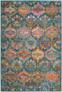 Safavieh Madison Mad144A Blue / Orange Rugs.