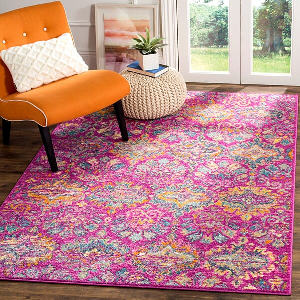 Safavieh Madison Mad144F Fuchsia / Blue Rugs.