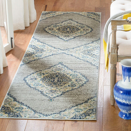 Safavieh Madison Mad153F Light Grey / Blue Rugs.