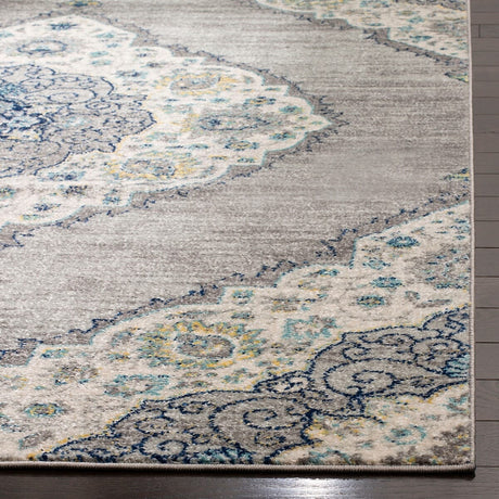 Safavieh Madison Mad153F Light Grey / Blue Rugs.