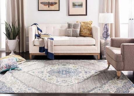 Safavieh Madison Mad153F Light Grey / Blue Rugs.