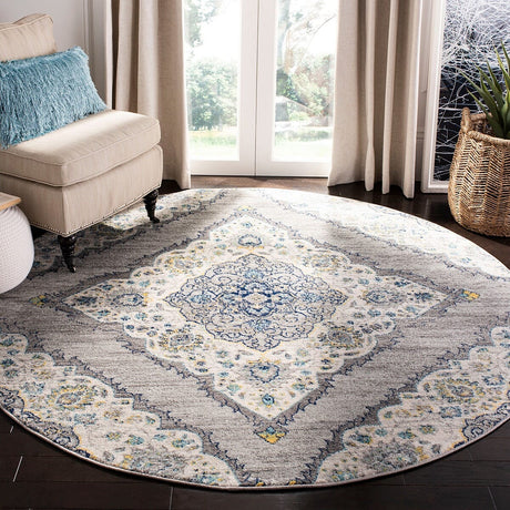 Safavieh Madison Mad153F Light Grey / Blue Rugs.