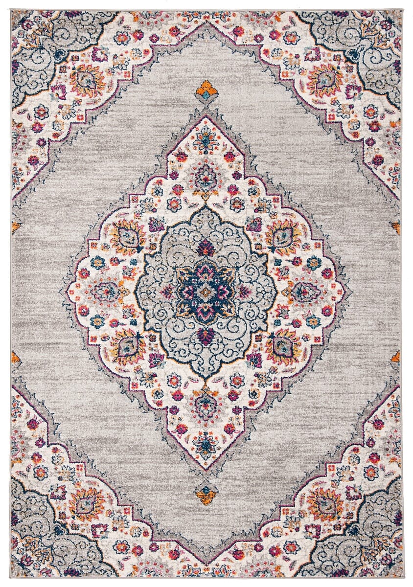 Safavieh Madison Mad153R Light Grey / Fuchsia Rugs.