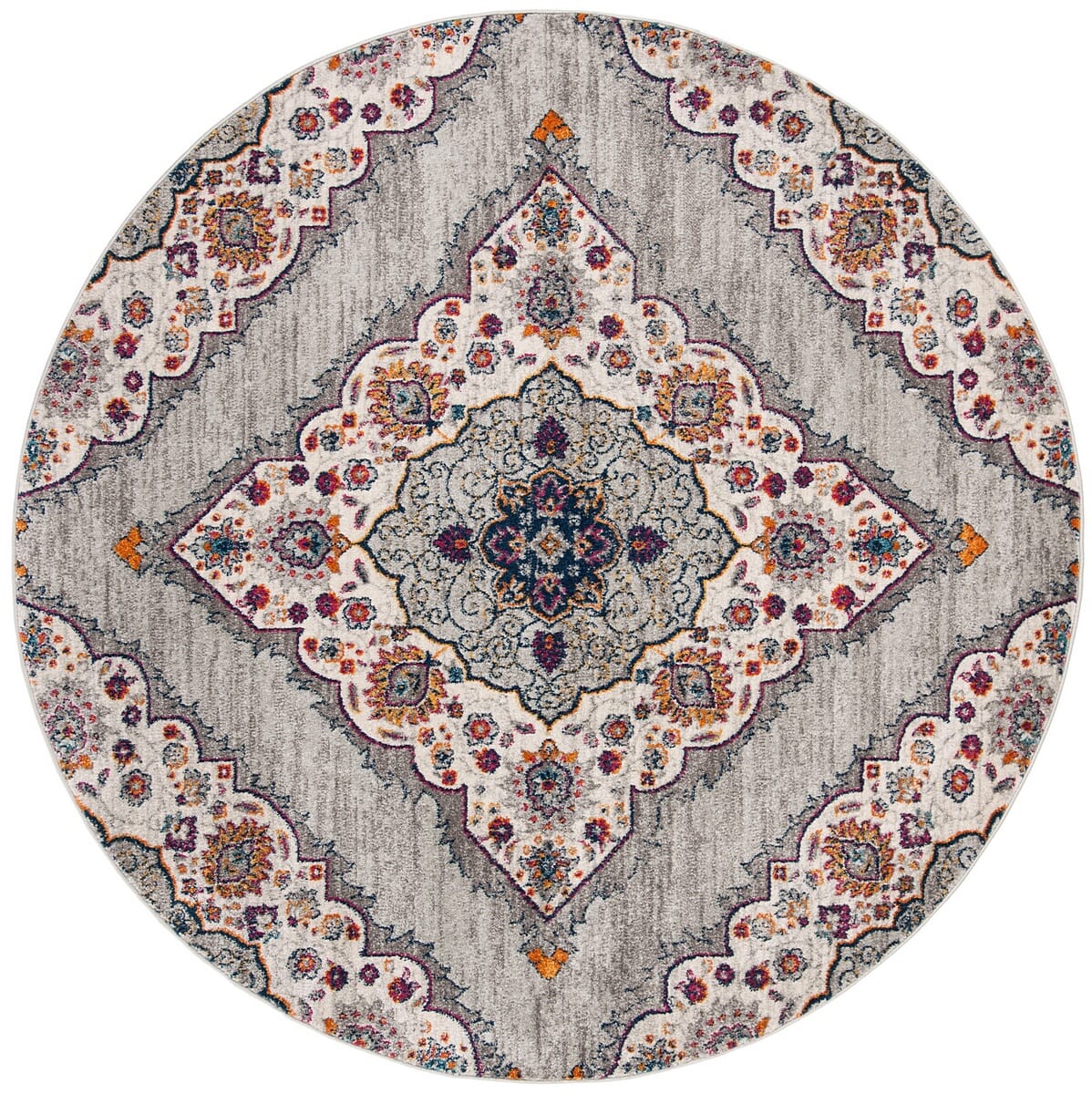 Safavieh Madison Mad153R Light Grey / Fuchsia Rugs.