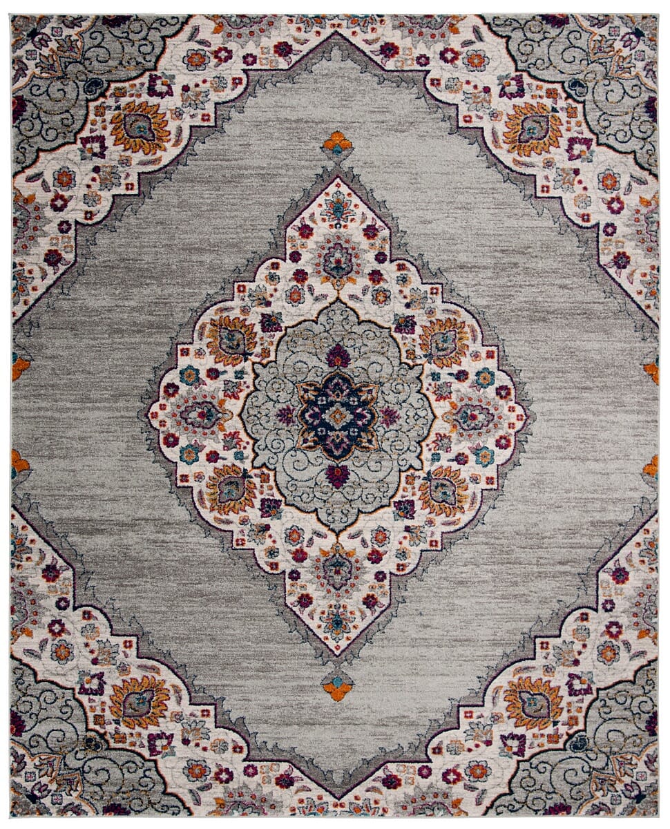Safavieh Madison Mad153R Light Grey / Fuchsia Rugs.