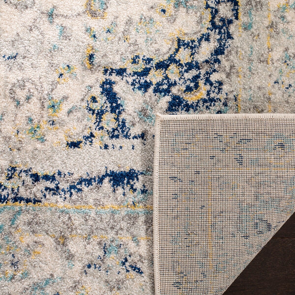 Safavieh Madison Mad155M Ivory/Blue Rug.