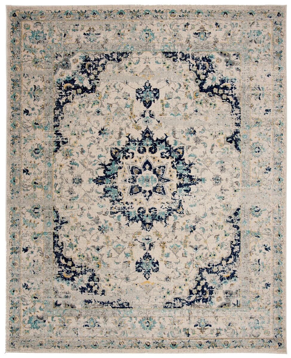 Safavieh Madison Mad155M Ivory/Blue Rug.
