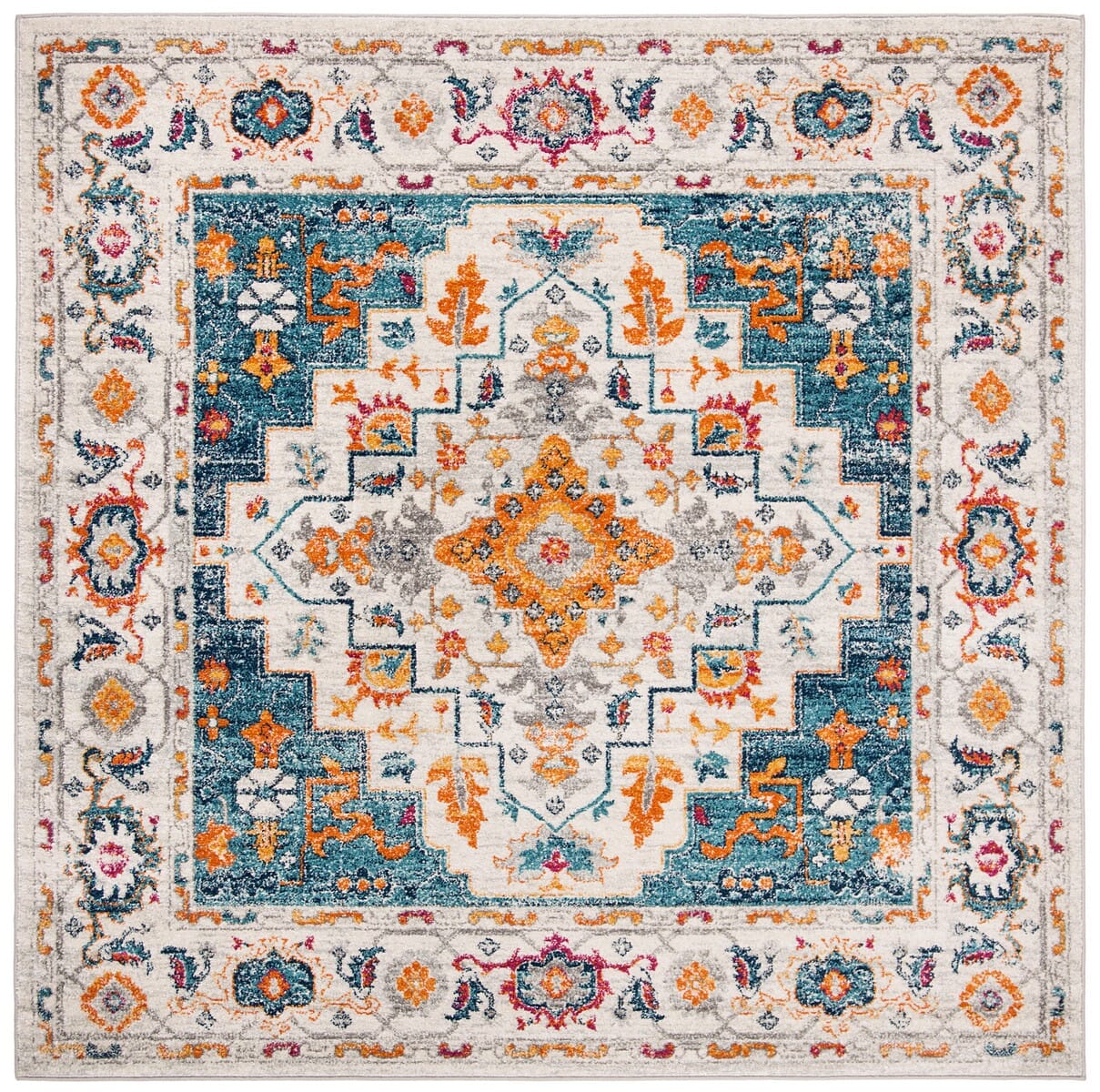 Safavieh Madison Mad156K Turquoise / Ivory Rugs.