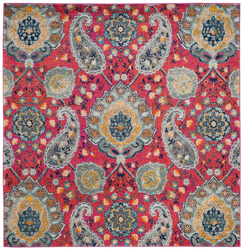 Safavieh Madison Mad600A Fuchsia / Gold Rugs.