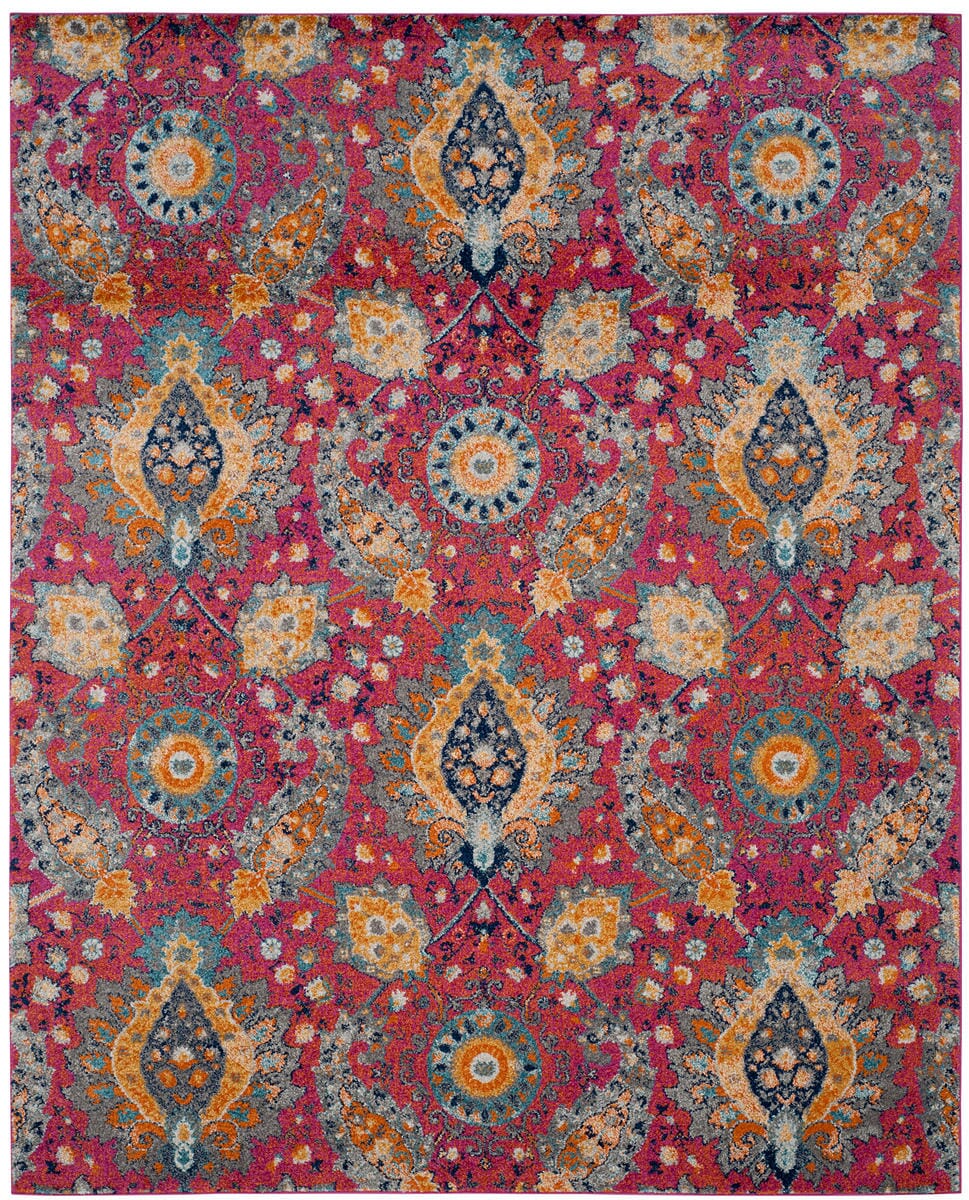 Safavieh Madison Mad600A Fuchsia / Gold Rugs.