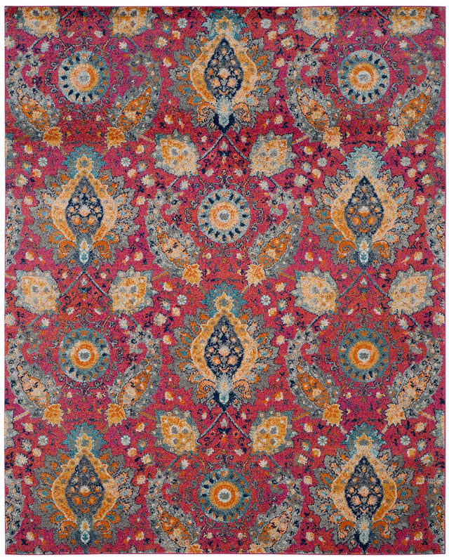 Safavieh Madison Mad600A Fuchsia / Gold Rugs.