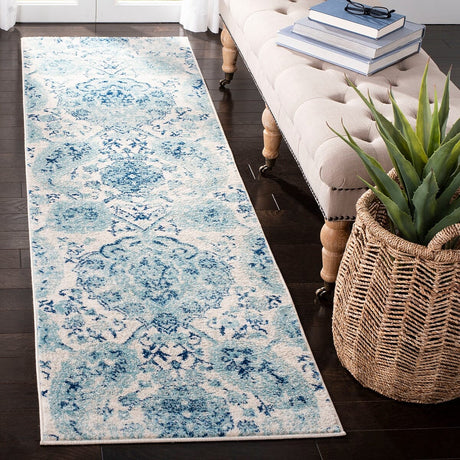 Safavieh Madison Mad600E Cream / Turquoise Rugs.
