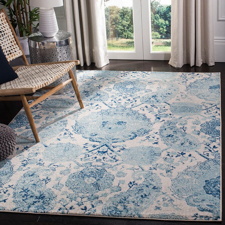 Safavieh Madison Mad600E Cream / Turquoise Rugs.