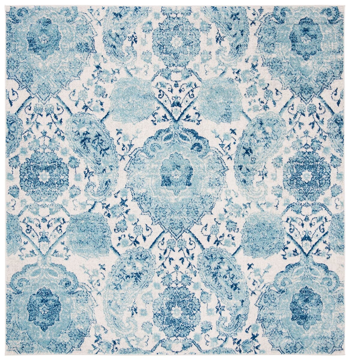 Safavieh Madison Mad600E Cream / Turquoise Rugs.
