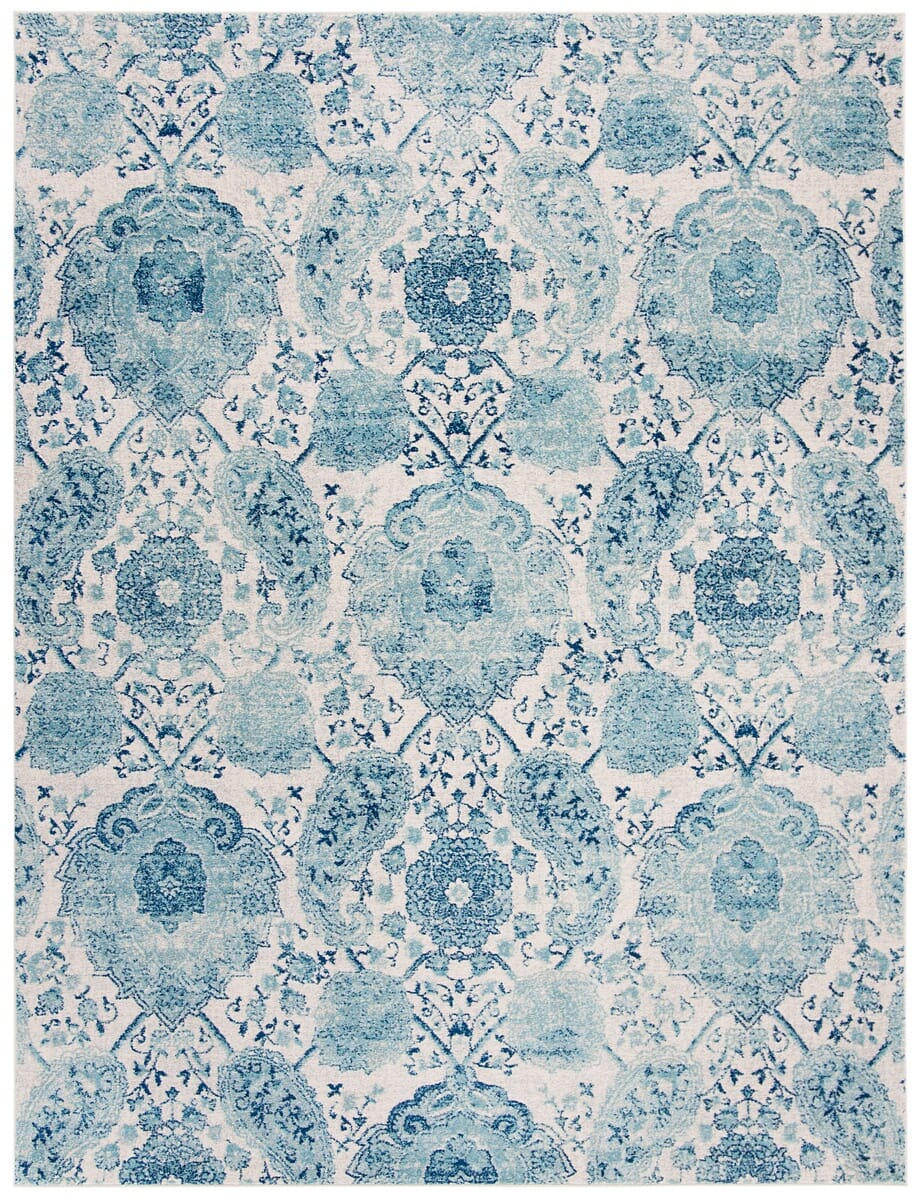 Safavieh Madison Mad600E Cream / Turquoise Rugs.