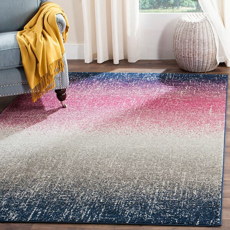Safavieh Madison Mad601M Fuchsia / Navy Rugs.