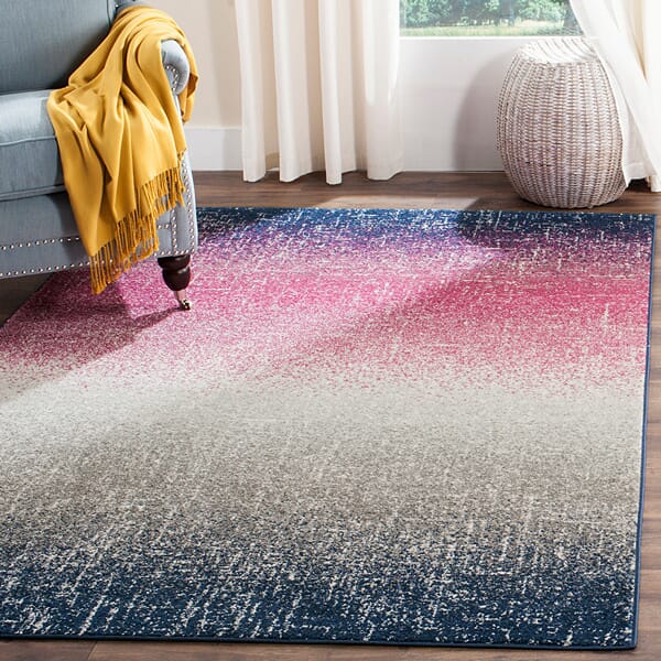Safavieh Madison Mad601M Fuchsia / Navy Rugs.