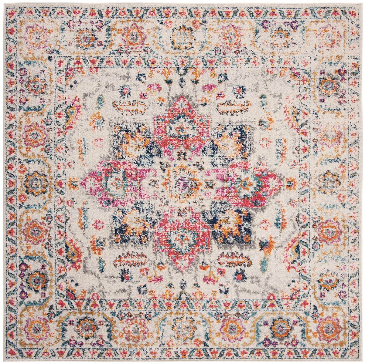 Safavieh Madison Mad603R Fuchsia/Ivory Rug.