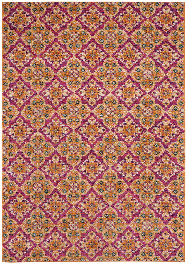 Safavieh Madison Mad605A Fuchsia / Gold Rugs.