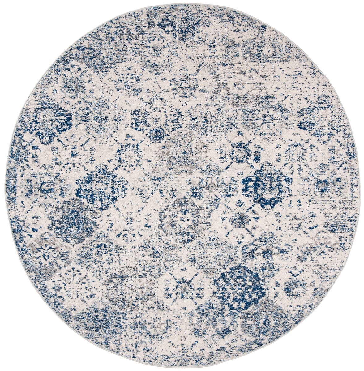 Safavieh Madison Mad611C White/Royal Blue Rug.