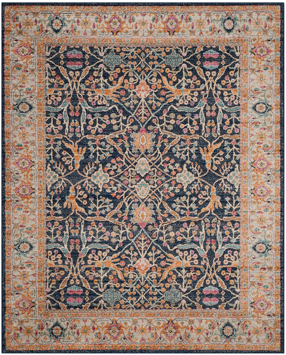 Safavieh Madison Mad612D Navy / Creme Rugs.