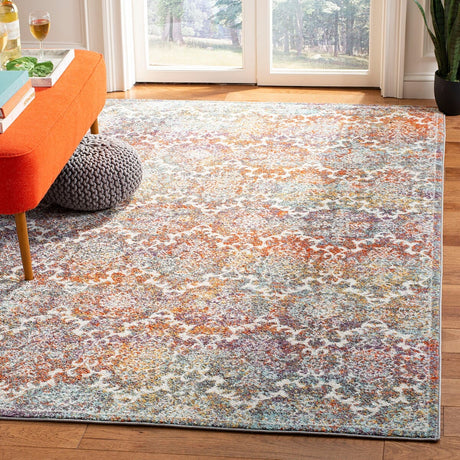 Safavieh Madison Mad945R Light Grey / Rust Rugs.