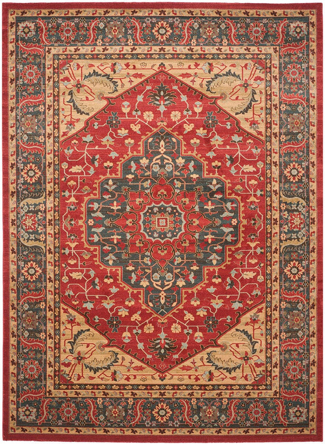 Safavieh Mahal Mah621C Navy / Red Rugs.