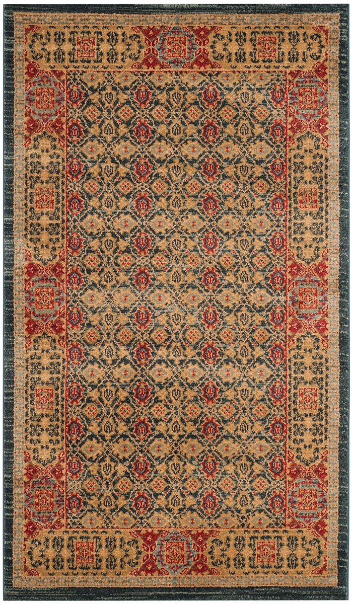 Safavieh Mahal Mah623K Light Blue / Red Rugs.