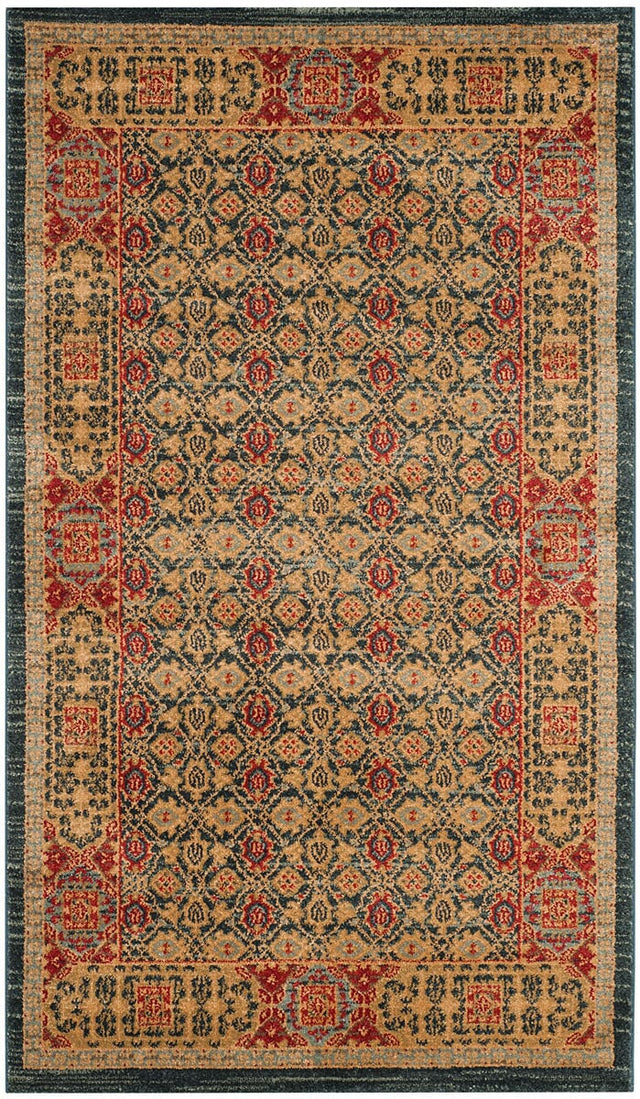 Safavieh Mahal Mah623K Light Blue / Red Rugs.
