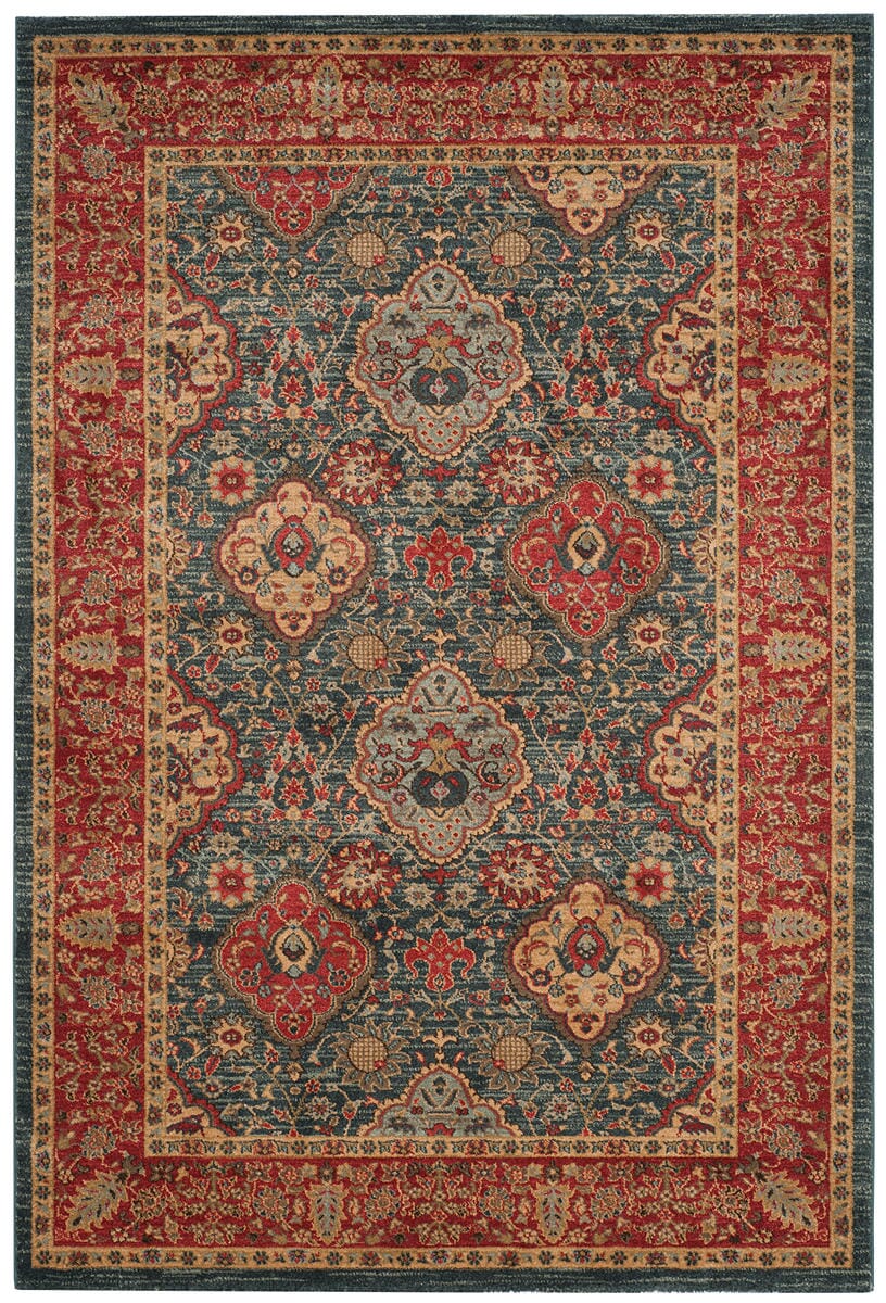 Safavieh Mahal Mah655C Navy/Red Rug.